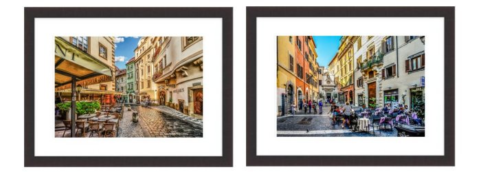 Framed Street Scene Prints